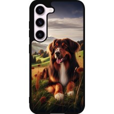 Samsung Galaxy S23 Case Hülle - Silikon schwarz Hund Land Schweiz