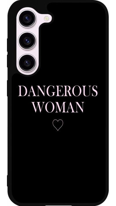 Samsung Galaxy S23 Case Hülle - Silikon schwarz Dangerous woman