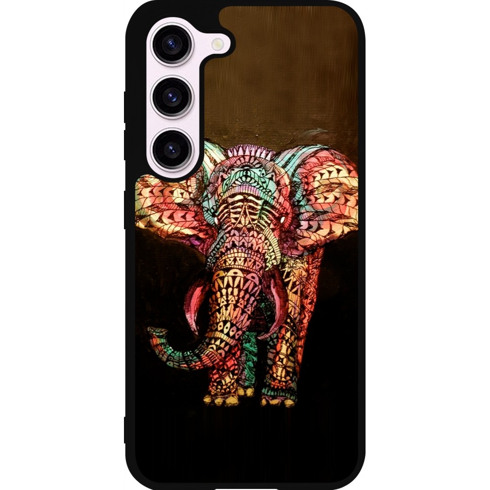 Samsung Galaxy S23 Case Hülle - Silikon schwarz Elephant 02