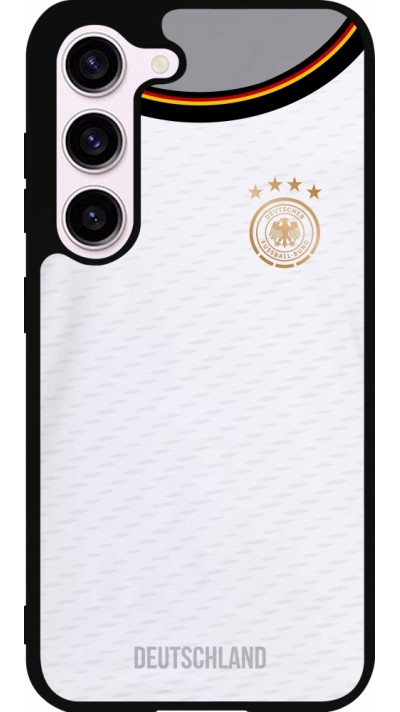 Samsung Galaxy S23 Case Hülle - Silikon schwarz Deutschland 2022 personalisierbares Fußballtrikot