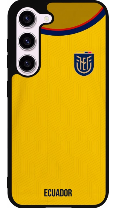 Samsung Galaxy S23 Case Hülle - Silikon schwarz Ecuador 2022 Fußballtrikot