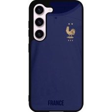 Samsung Galaxy S23 Case Hülle - Silikon schwarz Frankreich 2022 personalisierbares Fussballtrikot