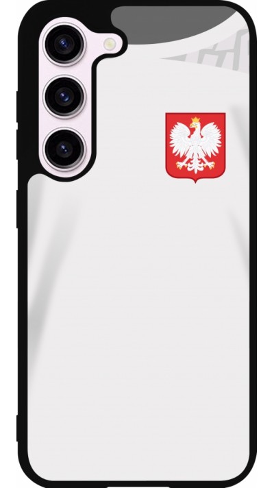 Samsung Galaxy S23 Case Hülle - Silikon schwarz Polen 2022 personalisierbares Fussballtrikot