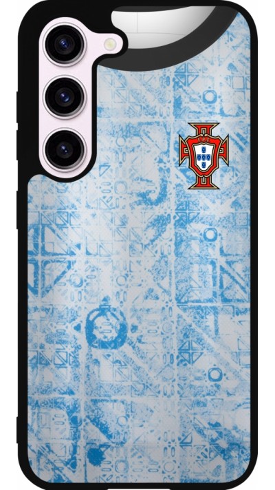 Samsung Galaxy S23 Case Hülle - Silikon schwarz Portugal Away personalisierbares Fussballtrikot