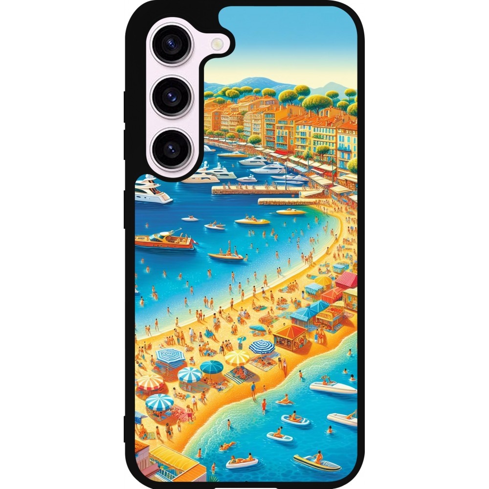 Samsung Galaxy S23 Case Hülle - Silikon schwarz French Riviera People