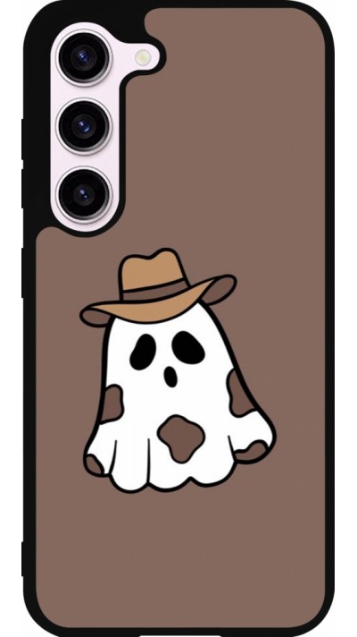 Samsung Galaxy S23 Case Hülle - Silikon schwarz Halloween 2024 cowboy ghost