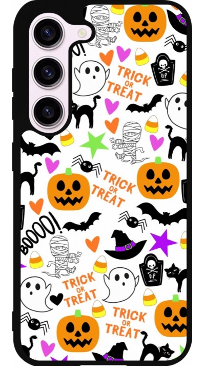 Samsung Galaxy S23 Case Hülle - Silikon schwarz Halloween 2024 trick or treat