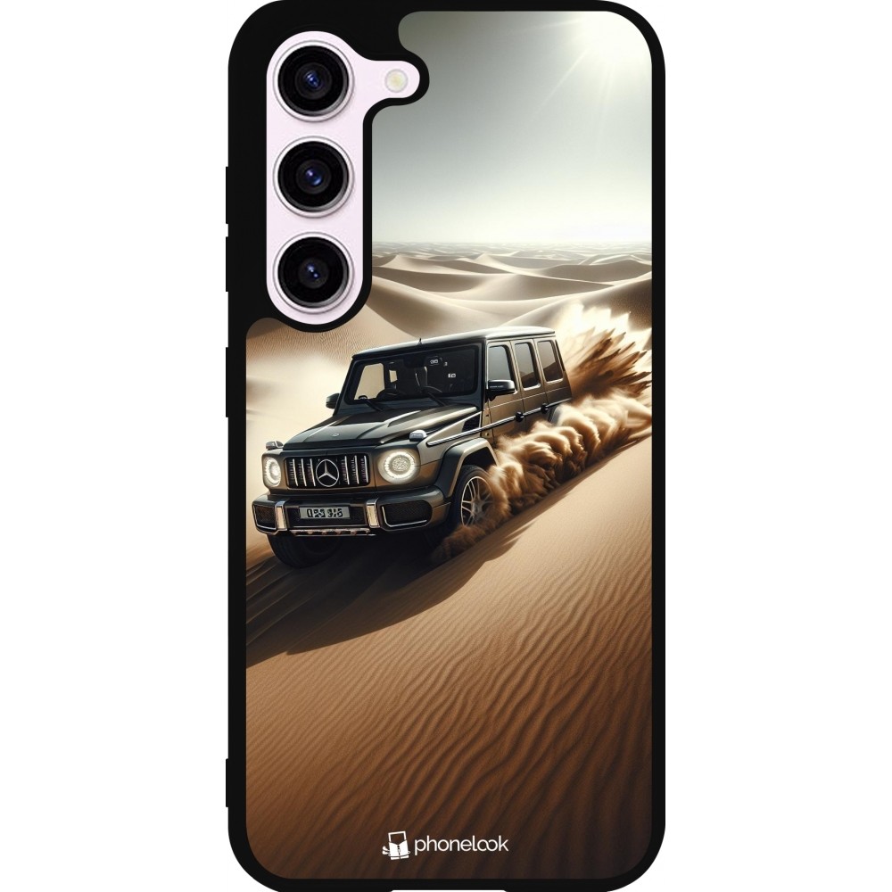 Samsung Galaxy S23 Case Hülle - Silikon schwarz Mercedes G Drift Wueste