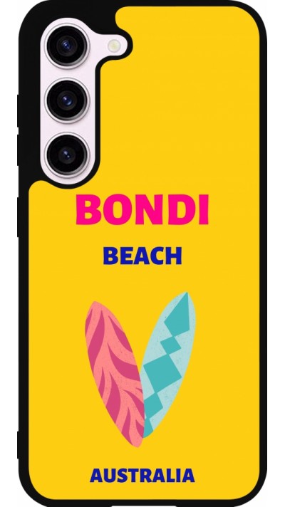 Samsung Galaxy S23 Case Hülle - Silikon schwarz Pop Summer Destination Bondi