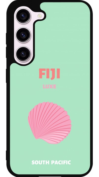 Samsung Galaxy S23 Case Hülle - Silikon schwarz Pop Summer Destination Fiji