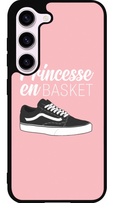 Samsung Galaxy S23 Case Hülle - Silikon schwarz princesse en basket