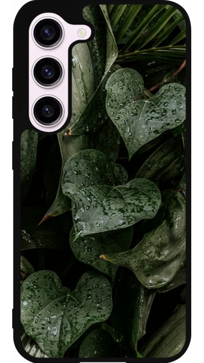 Samsung Galaxy S23 Case Hülle - Silikon schwarz Spring 23 fresh plants