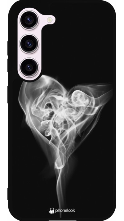 Samsung Galaxy S23 Case Hülle - Silikon schwarz Valentine 2022 Black Smoke