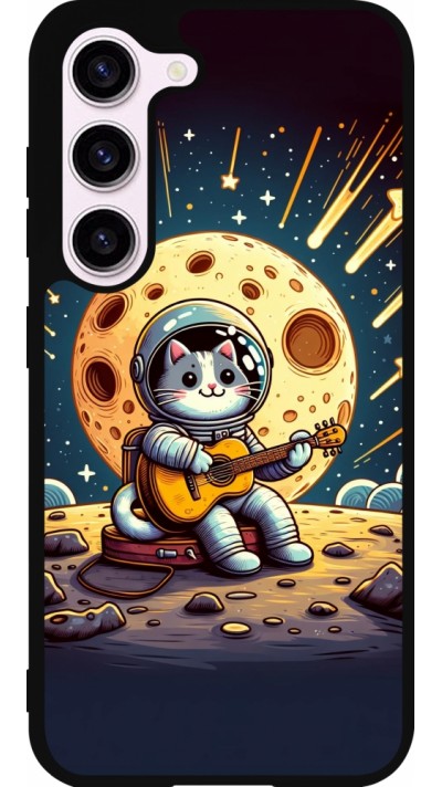 Samsung Galaxy S23 FE Case Hülle - Silikon schwarz AstroKatze RockMond