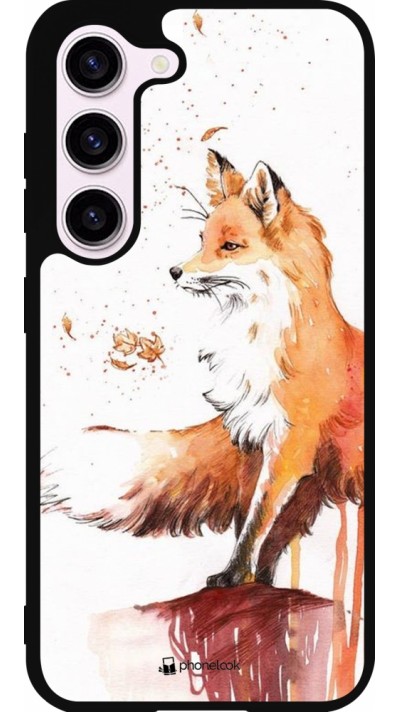 Samsung Galaxy S23 FE Case Hülle - Silikon schwarz Autumn 21 Fox