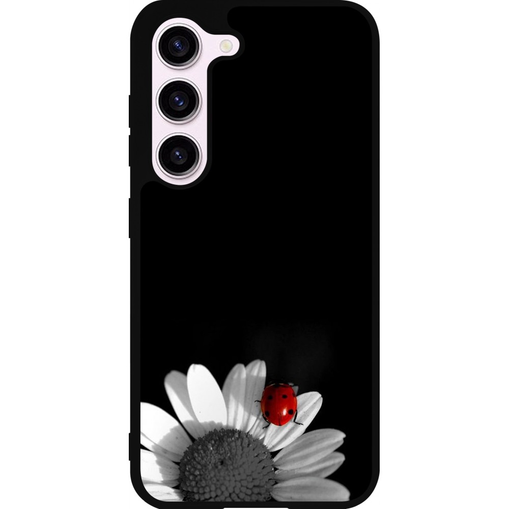 Samsung Galaxy S23 FE Case Hülle - Silikon schwarz Black and white Cox