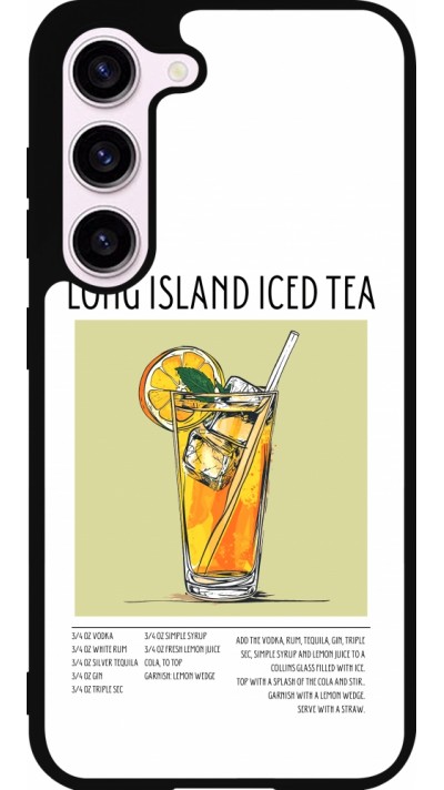 Samsung Galaxy S23 FE Case Hülle - Silikon schwarz Cocktail Rezept Long Island Ice Tea