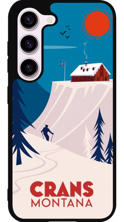 Samsung Galaxy S23 FE Case Hülle - Silikon schwarz Crans-Montana Cabane