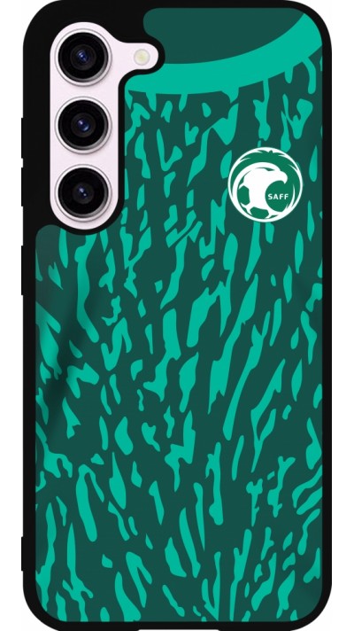 Samsung Galaxy S23 FE Case Hülle - Silikon schwarz Saudi-Arabien 2022 personalisierbares Fussballtrikot