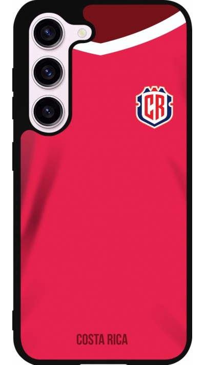 Samsung Galaxy S23 FE Case Hülle - Silikon schwarz Costa Rica 2022 personalisierbares Fussballtrikot