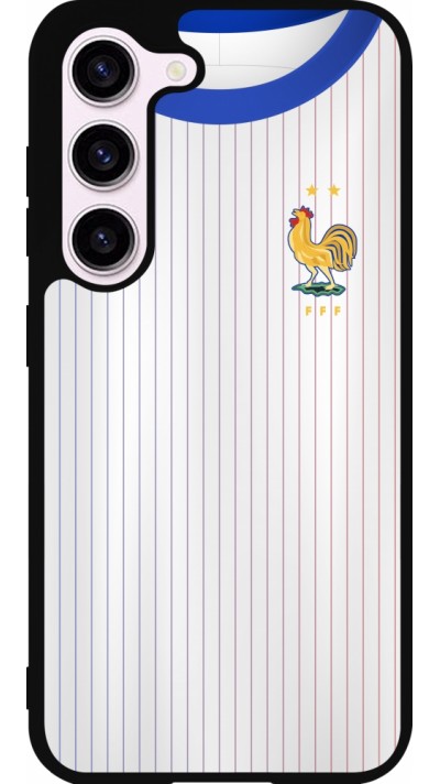 Samsung Galaxy S23 FE Case Hülle - Silikon schwarz Frankreich Away personalisierbares Fussballtrikot