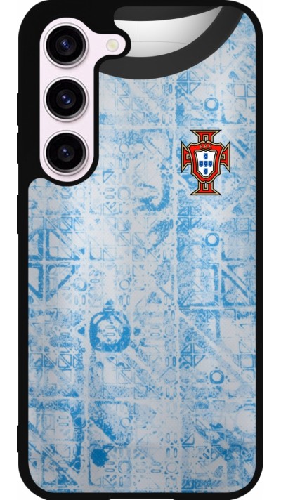 Samsung Galaxy S23 FE Case Hülle - Silikon schwarz Portugal Away personalisierbares Fussballtrikot