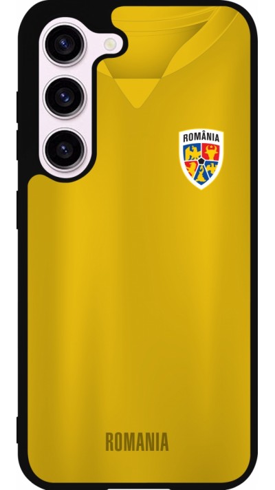 Samsung Galaxy S23 FE Case Hülle - Silikon schwarz Fussballtrikot Rumänien