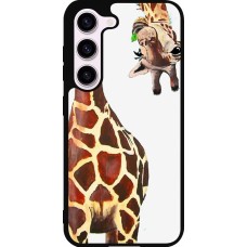 Samsung Galaxy S23 FE Case Hülle - Silikon schwarz Giraffe Fit