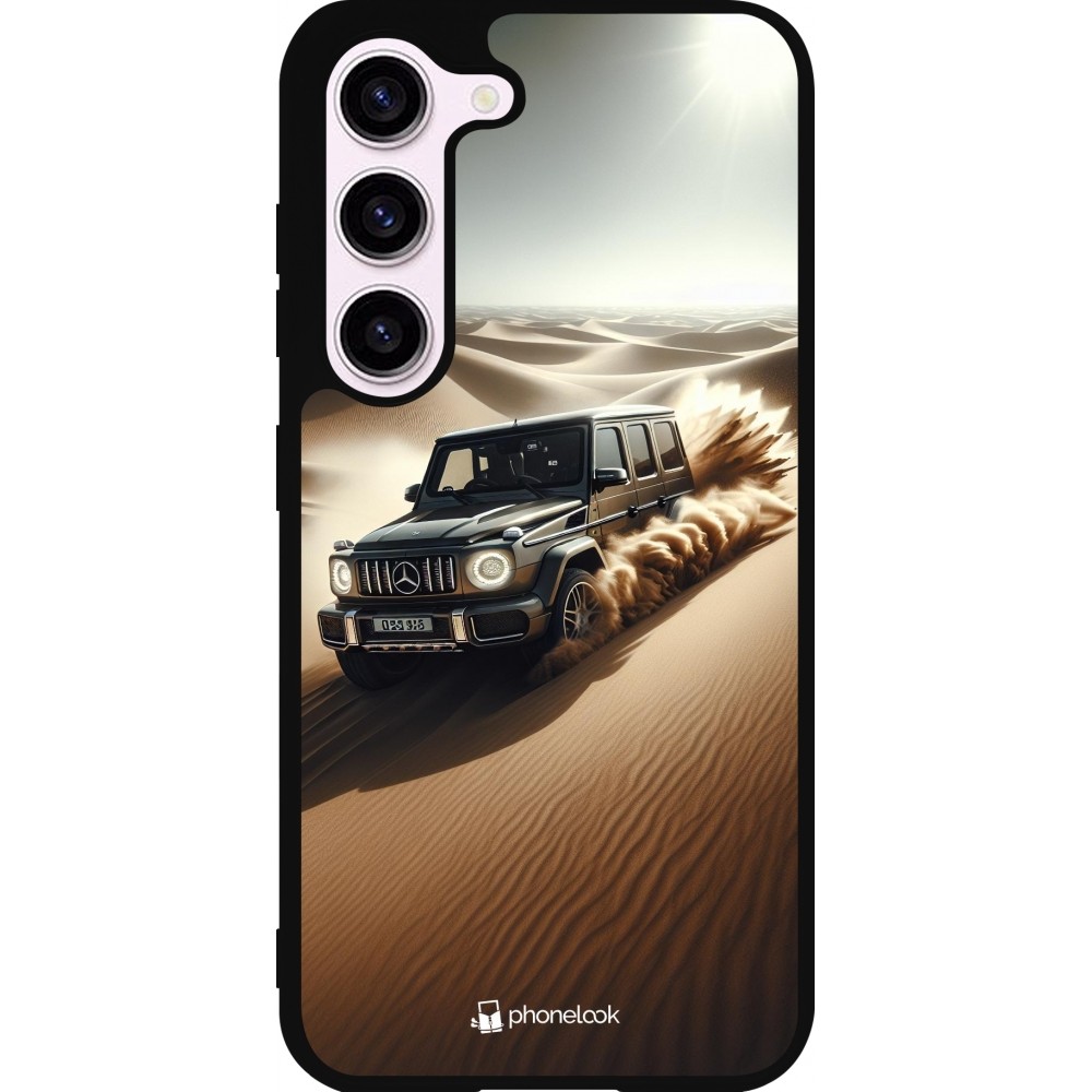 Samsung Galaxy S23 FE Case Hülle - Silikon schwarz Mercedes G Drift Wueste