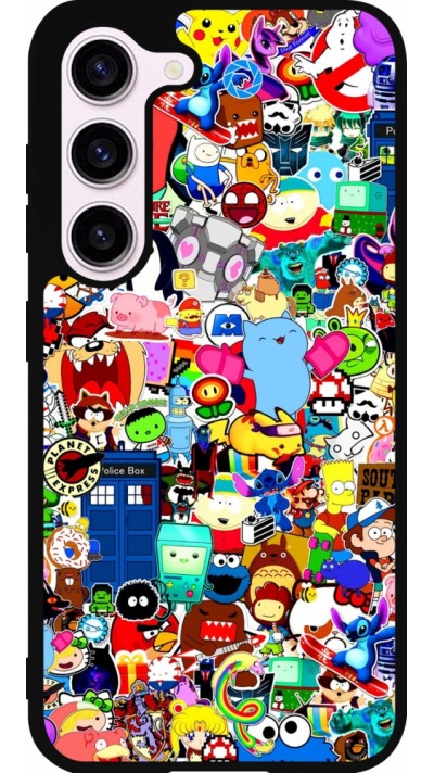 Samsung Galaxy S23 FE Case Hülle - Silikon schwarz Mixed cartoons