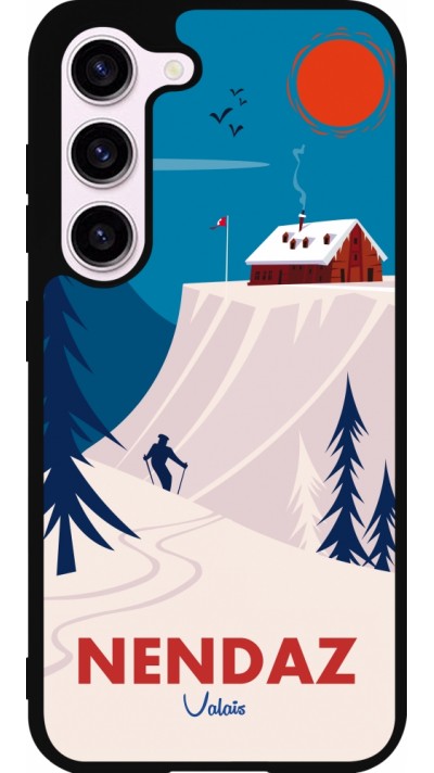 Samsung Galaxy S23 FE Case Hülle - Silikon schwarz Nendaz Cabane Ski