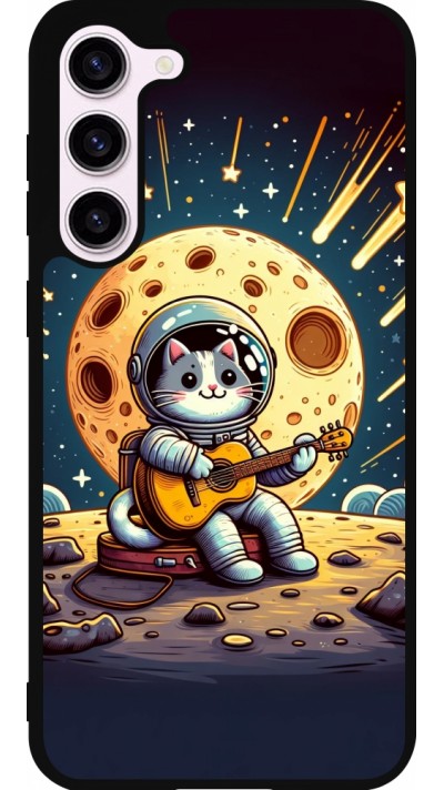 Samsung Galaxy S23+ Case Hülle - Silikon schwarz AstroKatze RockMond