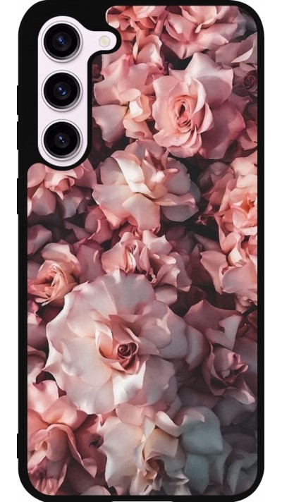 Samsung Galaxy S23+ Case Hülle - Silikon schwarz Beautiful Roses