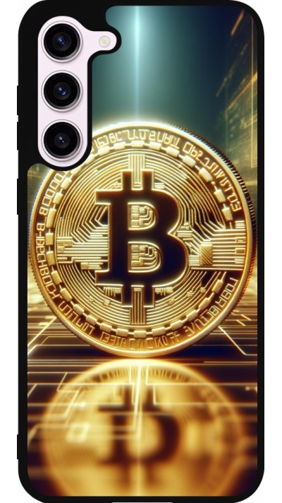 Samsung Galaxy S23+ Case Hülle - Silikon schwarz Bitcoin Stehen