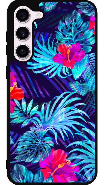 Samsung Galaxy S23+ Case Hülle - Silikon schwarz Blue Forest