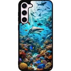 Samsung Galaxy S23+ Case Hülle - Silikon schwarz Bora Bora Meer und Wunder