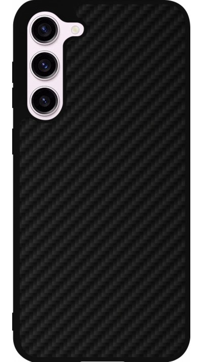 Samsung Galaxy S23+ Case Hülle - Silikon schwarz Carbon Basic