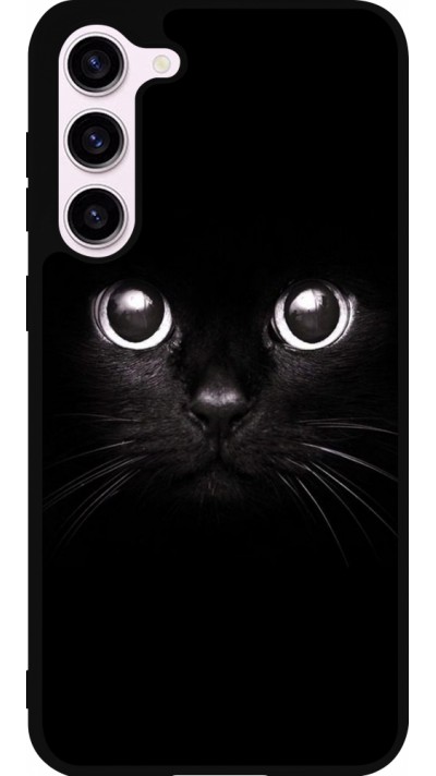 Samsung Galaxy S23+ Case Hülle - Silikon schwarz Cat eyes