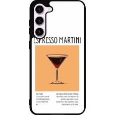 Samsung Galaxy S23+ Case Hülle - Silikon schwarz Cocktail Rezept Espresso Martini