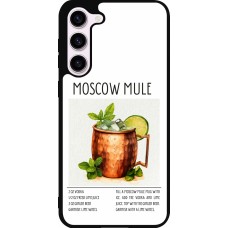 Samsung Galaxy S23+ Case Hülle - Silikon schwarz Cocktail Rezept Moscow Mule