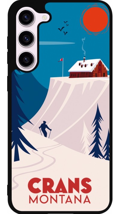 Samsung Galaxy S23+ Case Hülle - Silikon schwarz Crans-Montana Cabane