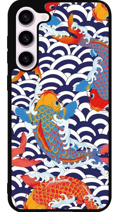 Samsung Galaxy S23+ Case Hülle - Silikon schwarz Easter 2023 japanese fish