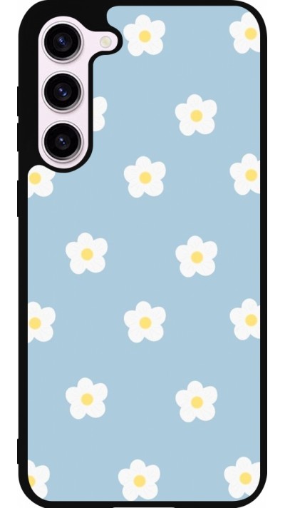 Samsung Galaxy S23+ Case Hülle - Silikon schwarz Easter 2024 daisy flower