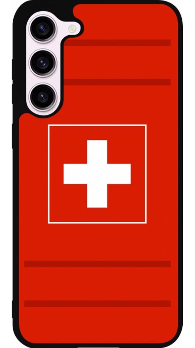 Samsung Galaxy S23+ Case Hülle - Silikon schwarz Euro 2020 Switzerland