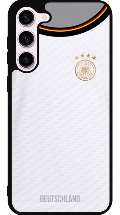 Samsung Galaxy S23+ Case Hülle - Silikon schwarz Deutschland 2022 personalisierbares Fußballtrikot