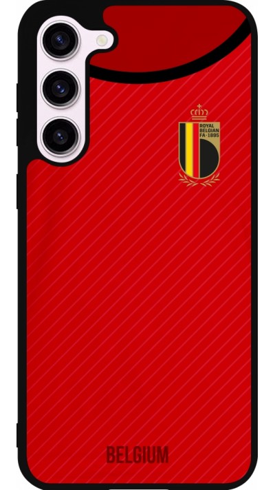 Samsung Galaxy S23+ Case Hülle - Silikon schwarz Belgien 2022 personalisierbares Fußballtrikot