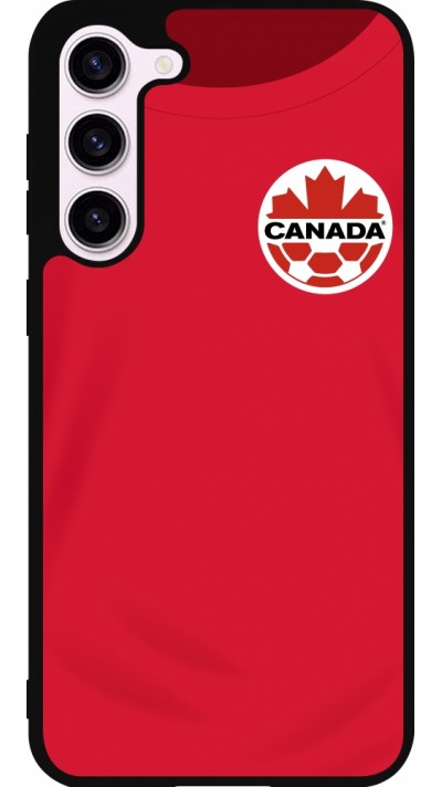 Samsung Galaxy S23+ Case Hülle - Silikon schwarz Kanada 2022 personalisierbares Fussballtrikot