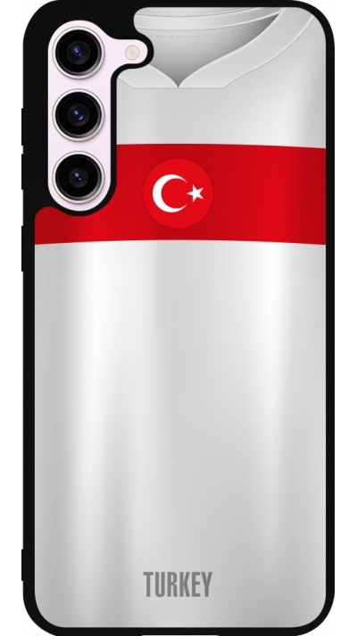 Coque Samsung Galaxy S23+ - Silicone rigide noir Maillot de football Turquie personnalisable