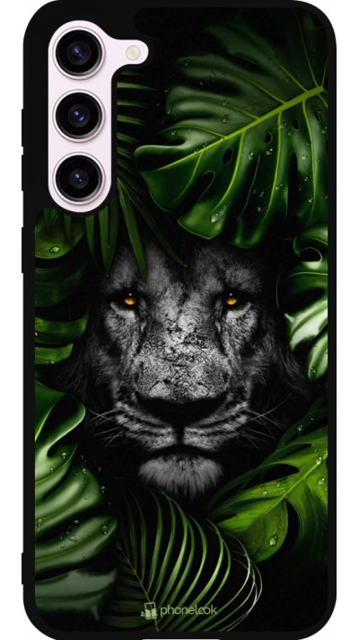 Samsung Galaxy S23+ Case Hülle - Silikon schwarz Forest Lion