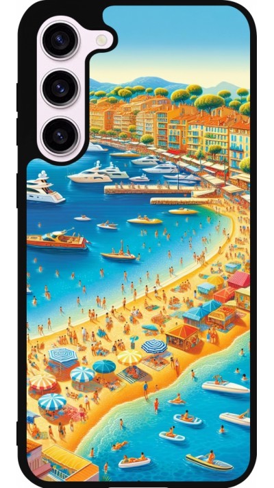 Samsung Galaxy S23+ Case Hülle - Silikon schwarz French Riviera People